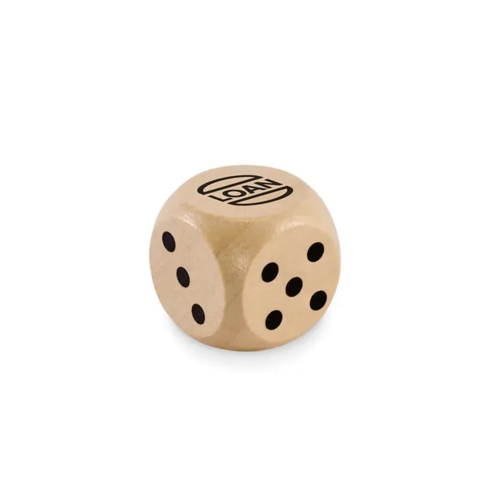 Schima wooden dice 3cm dia - MO2613 (MOCN#40)